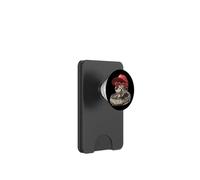 Serpent Amusant avec Lunettes en Cœur - Art Original PopSockets PopWallet pour MagSafe