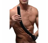 Hosed Spiral Anal Snake 19 - gode ceinture ventouse (noir)