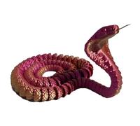 Serpent Animal imprimé en 3D, Jouets Serpent 3D,Jouets Anti-Stress Serpent Animaux - Figurines de Collection, Accessoires de farces, articulé, Jouet Anti-Stress, décoration de la Maison, ca