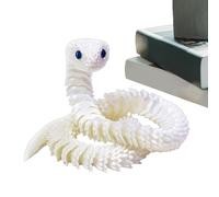 Serpent articulé - Animal décoratif imprimé en 3D, jouet de bureau réaliste | Blague d'idée pour table, étagère, voiture, étagère, bureau, cadeau amusant avec design articulé