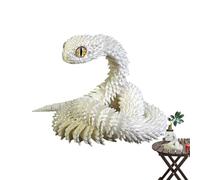 Serpent articulé imprimé en 3D - Modèle d'articulation réaliste à collectionner, jouet créatif serpent articulé modèle animal pour chambre à coucher, bureau, salon amusant avec un jouet qui est à la