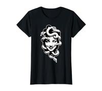 Serpent au Sourire de la déesse Méduse T-Shirt Graphique avec Valeur