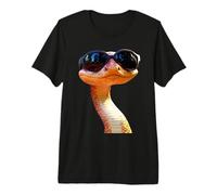Serpent avec Lunettes de Soleil Python Cobra Mamba Serpents T-Shirt Haut de Gamme