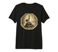 Serpent Chemise Esprit de méditation Moine Zen T-Shirt Haut de Gamme