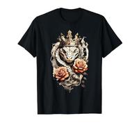 Serpent Cobra King x Roses T-Shirt Graphique avec Valeur, Homme, Noir, L