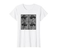 Serpent dans Un Chapeau de Cowboy, Selfie Serpent Photo | Propriétaire de Serpent T-Shirt Graphique avec Valeur, Femme, Blanc, M