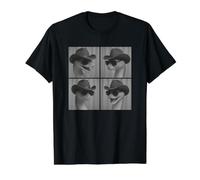 Serpent dans Un Chapeau de Cowboy, Selfie Serpent Photo | Propriétaire de Serpent T-Shirt Graphique avec Valeur, Homme, Noir, S