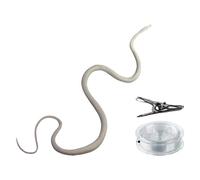 Serpent dans une blague en corde : accessoire de faux serpent, design de jouets difficiles, apparence réaliste durable pour rire sans fin | dans une blague en corde pour les réunions de picni