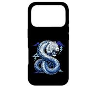 Serpent de Domination Tigre Blanc Hybride Coque pour iPhone 17 Pro