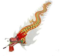 Serpent de dragon de jonglage, jeu de Poi en soie fluide, cerf-volant d'extérieur pour jeux familiaux, exercice carré Wu Long Dancer, corde balançoire