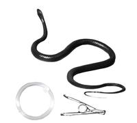 Serpent de Farce en Caoutchouc réaliste de 50 cm avec Clip de Corde, Serpent Amusant pour Adultes et