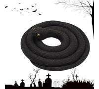 Serpent de jouet | Serpent synthétique de 31,5 pouces | Accessoires de serpent de jardin pour éloigner les oiseaux, blagues du jour des innocents et décoration d'Halloween