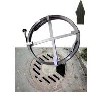 Serpent de nettoyage de canalisation, câble en acier de 10 m avec crochet plat, pour enlever les bouchons de tuyaux, outil de nettoyage d'égout