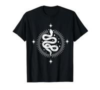 Serpent de Tarot sorcière Dark Academia Esthétique Céleste Boho T-Shirt Graphique avec Valeur