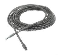 Serpent de vidange à ressort de 5 mètres pour perceuse électrique, conçu pour naviguer dans les tuyaux incurvés et enlever les débris des canalisations d'évier, baignoire, douche (10 mètres)