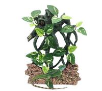 Serpent d'escalade polyvalent, branche en résine à crête, de gecko | Terrarium robuste en forme de serpent décoratif pour lézard, accessoires multi-usage pour gargouille amphibienne, geckos