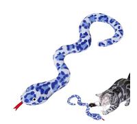 Serpent d'herbe à chat pour chats - Jouets interactifs à herbe à chat - Jouets d'enrichissement pour chat, jouet en peluche douce pour les chats, mastication et nettoyage des dents