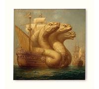 Serpent Diamond Painting Adulte, Diamond Painting Bateau Broderie Diamant Kit Complet, 5D Cristal Strass Point de Croix Puzzle Artisanat Peinture Diamant, Tableau Decoration Murale 100x100cm vb1-l30