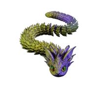 Serpent d'impression 3D flexible - Jouet animal réaliste articulé, décoration de maison et de bureau, figurine animale d'impression 3D durable pour montage de voiture, décoration de bureau et objet de