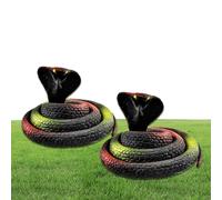 Serpent en Caoutchouc, 2 pièces Accessoires effrayants réalistes - Serpent en Caoutchouc Artificiel Jouet pour Enfant - pour Anniversaire, fête des, fête des innocents, Maison, résidence Salle