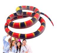 Serpent en caoutchouc, faux serpent Jouet de farce en caoutchouc long et | Des serpents qui semblent réels Cadeaux de fête d'Halloween pour , farce de s Serpent de mer à tête ronde