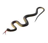 Serpent en caoutchouc trompeur pour des surprises légères et une utilisation ornementale extérieure avec position réaliste de la langue et posture pliable