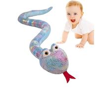 Serpent en peluche géant - Jouet en peluche réaliste de 63 pouces, matériau super doux et câlin, design réaliste de python serpent | Grande blague nouveauté cadeau de fête