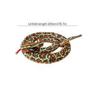 Serpent en Peluche - Peluche Serpent Doudou Oreiller Doux pour Enfant,Réaliste Coussin Doux Accessoire Décoration Multifonctionnelle Idéal pour Amoureux Anniversaire Famille Salon et Chambre à Coucher