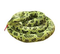 Serpent en Peluche pour Halloween, 200 cm, Simulation de Serpent en Peluche avec Langue tirée, en Coton, en pour farces de fête, en Vert
