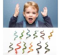 Serpent En Plastique 12 Pièces/Ensemble, Jouet De Simulation Haute, Halloween, Farces Amusantes, Jouets Éducatifs, Figurines D'animaux De Reptiles