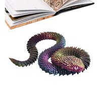 Serpent Fidget Figure - jouet animal mobile, sculpture serpent réaliste | Modèle de serpent joints portables avec segments flexibles pour le jeu de jeu, accessoires drôles, moment