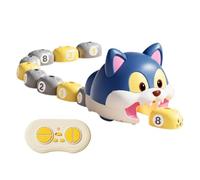 Serpent Frénésie Interactif Rechargeable Pour Chat Et Souris Avec Lumière | Jouet Aimanté Chat Mangeant Souris Pour Adultes Garçons Filles Maison Camping École Bleu