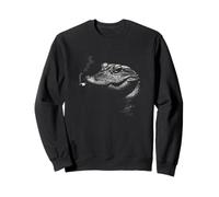 Serpent Fumeur Serpent à sonnettes Tête de Reptile Portrait Sweatshirt