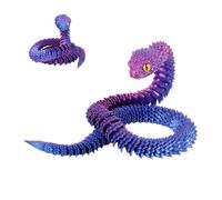 serpent imprimé 3D, imprimé 3D, jouets articulés agités | Ornement de serpent réaliste imprimé en 7,5 m 3D pour anniversaire, Pâques, bureau, décorations
