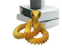 Serpent Imprimé En 3D - Animal De Compagnie Articulé, Modèle Animal Créatif, Figurine Articulée Flexible, Ornement Unique, Jouet De Collection Créatif, Design Léger Et Durable | À Exposer À La Maison,