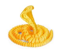 Serpent Imprimé en 3D Animaux Fidget Cobra pour Cadeaux Fantaisie Surprise Aménagement du Désert-Silk Gold||30cm/11.8in