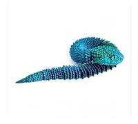 Serpent Imprimé en 3D Animaux Vipère pour Soulagement du Stress Bureau à Domicile Décoration Jouets de Bureau-Laser Green||75cm/29.5in