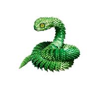 Serpent imprimé en 3D - Modèle d'animal de compagnie articulé par table, figurine avec joints flexibles, ornement unique, jouet créatif de collection, design léger et durable | Espositor