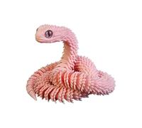 Serpent imprimé en 3D - Modèle d'animal de compagnie articulé par table, figurine avec joints flexibles, ornement unique, jouet créatif de collection, design léger et durable | Espositor