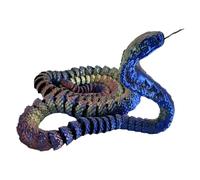Serpent imprimé en 3D, Serpent animal imprimé en 3D,Jouets anti-stress Jouets serpent - Figurines de collection, accessoires de farces, serpent articulé, jouet anti-Stress, décoration de la maison, ca