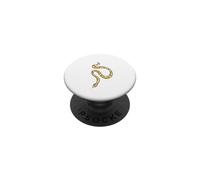 Serpent imprimé léopard PopSockets PopGrip Adhésif