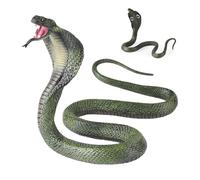 Serpent jouet, figurine réaliste de serpent cobra - jouets drôles, accessoires d'Halloween, trucs de blagues hilarantes, figure d'animaux safari pour adultes