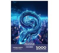 Serpent Lumineux Puzzles 1000 Pièces Cadeau Unique Jeu Éduchatif Challenge Toy À De Qualité Supérieure Peinture Art pour Adultes Enfants 38x26cm/1000pcs
