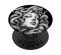 Serpent Medusa Serpent PopSockets PopGrip Adhésif