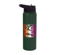 Serpent mystique étoiles aux couleurs lesbiennes Stainless Steel Insulated Water Bottle