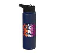 Serpent mystique étoiles aux couleurs lesbiennes Stainless Steel Insulated Water Bottle