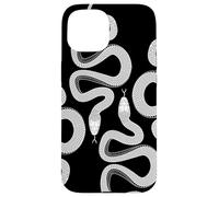 Serpent Noir et Blanc Gothique académie Noir et Blanc Coque pour iPhone 15