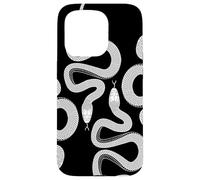 Serpent Noir et Blanc Gothique académie Noir et Blanc Coque pour iPhone 15 Pro