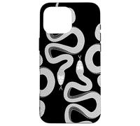 Serpent Noir et Blanc Gothique académie Noir et Blanc Coque pour iPhone 16 Pro Max