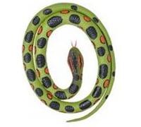 Serpent plastique Anaconda vert 117 cm